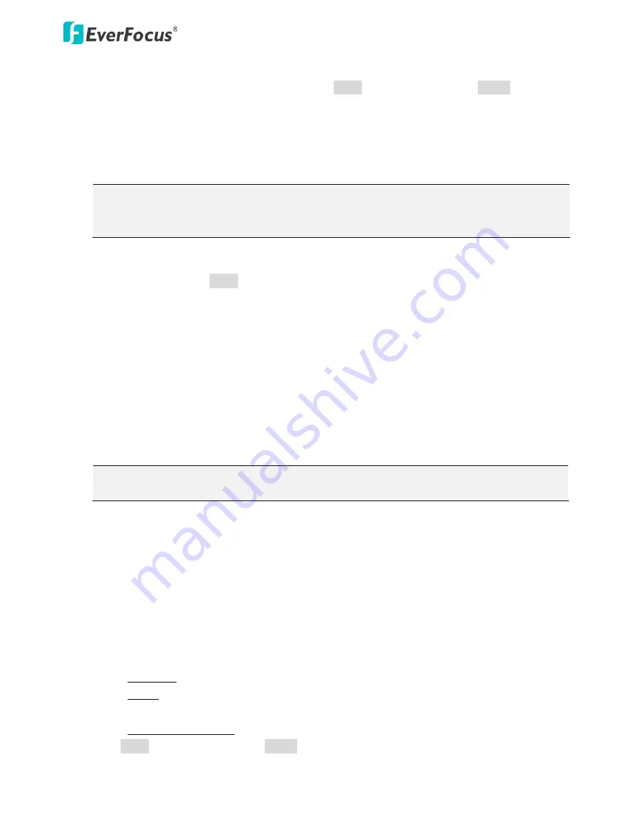 EverFocus 3320c User Manual Download Page 62