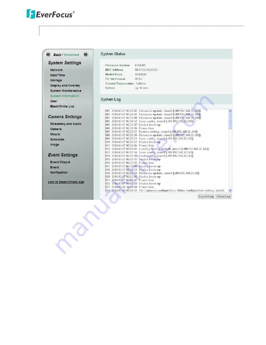 EverFocus 3320c User Manual Download Page 74