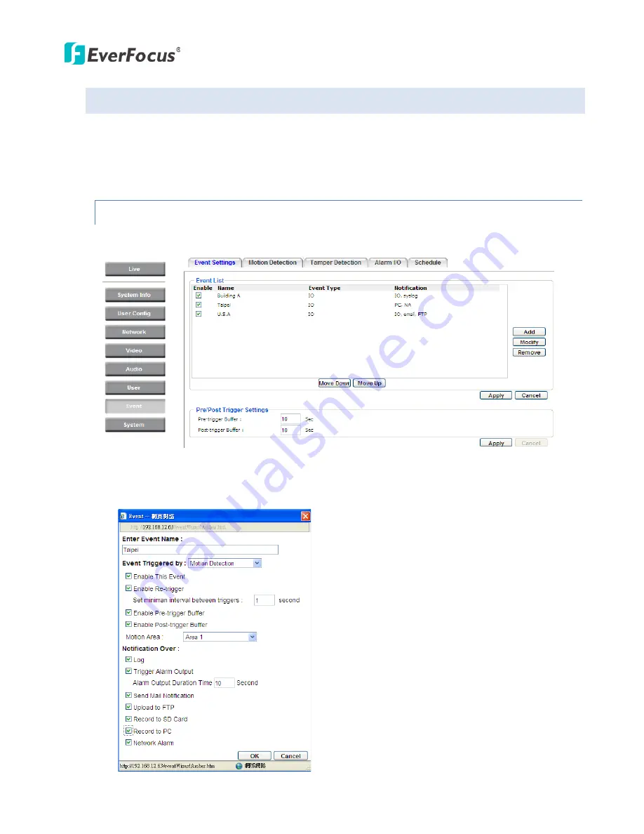 EverFocus EAN Series Скачать руководство пользователя страница 68