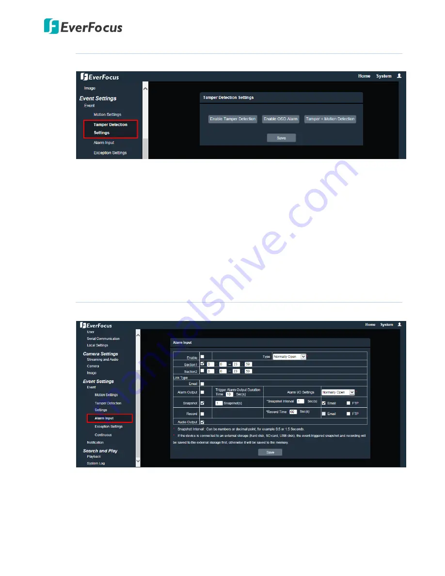 EverFocus EAN7360 User Manual Download Page 70