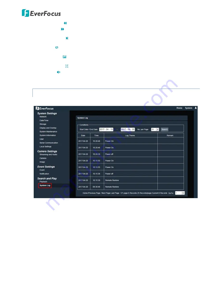 EverFocus EAN7360 User Manual Download Page 79