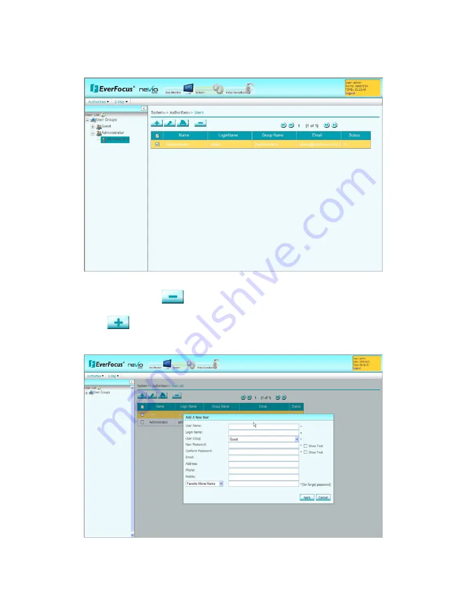 EverFocus ECMS Скачать руководство пользователя страница 20