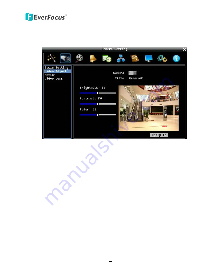 EverFocus ECOR960 X1 User Manual Download Page 70