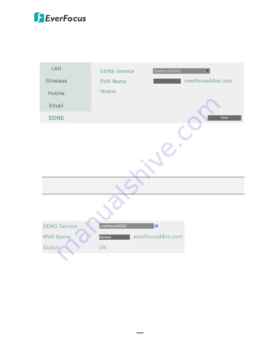 EverFocus EMV1200 FHD User Manual Download Page 165