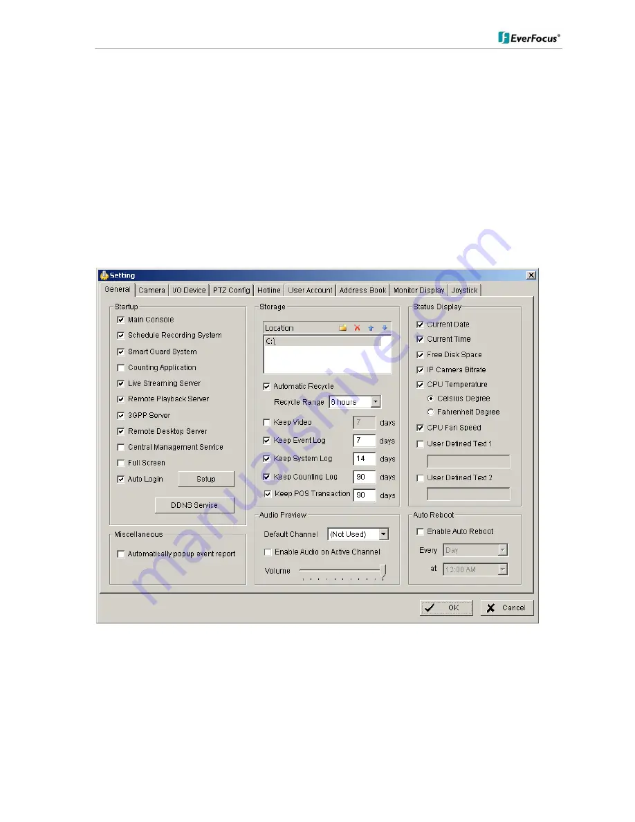 EverFocus ENR 400 Installation Manual Download Page 18