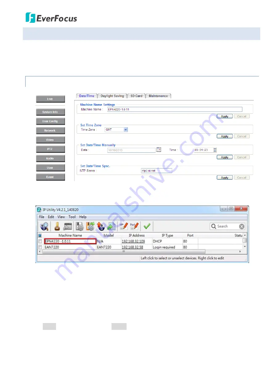 EverFocus EPN Series User Manual Download Page 95