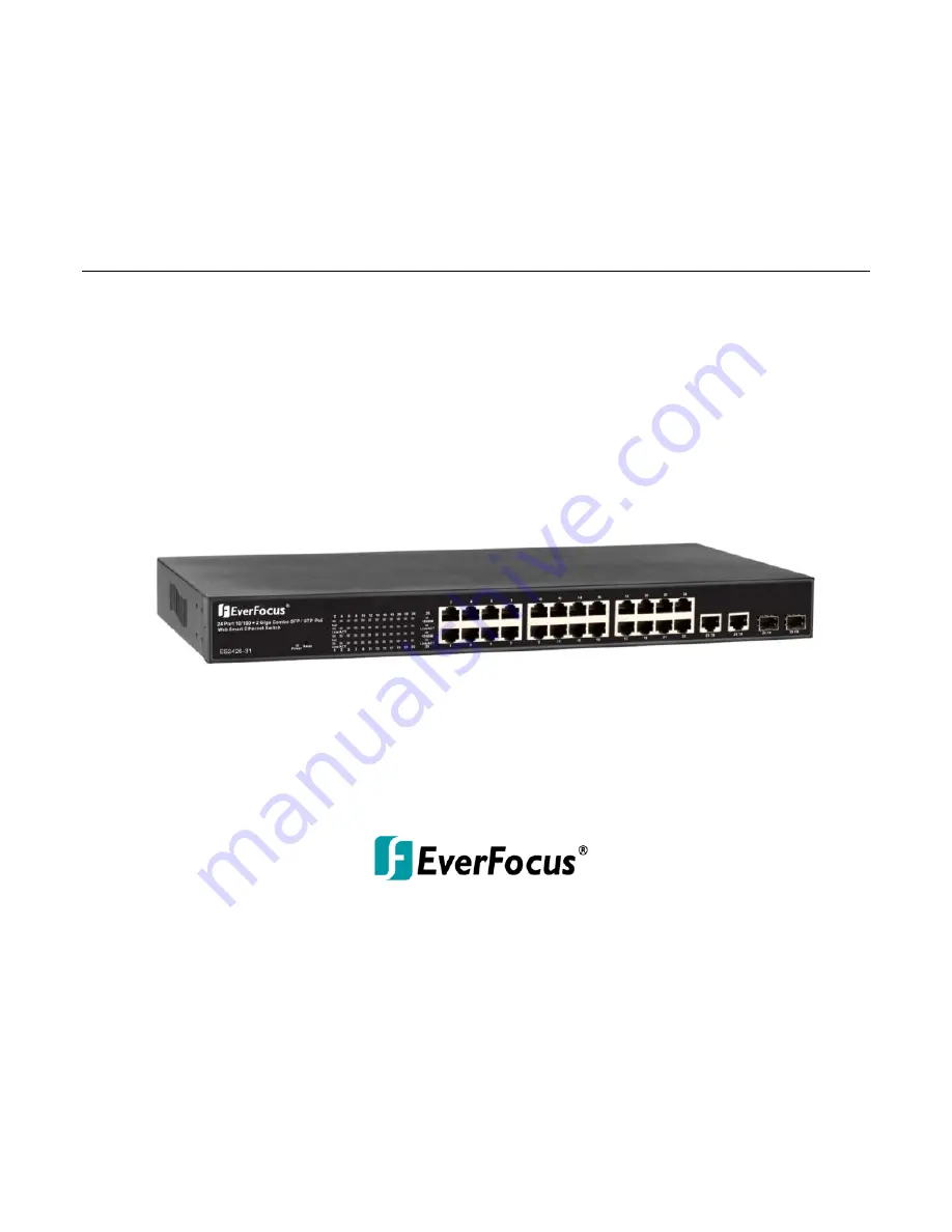 EverFocus ES2426-31 User Manual Download Page 1