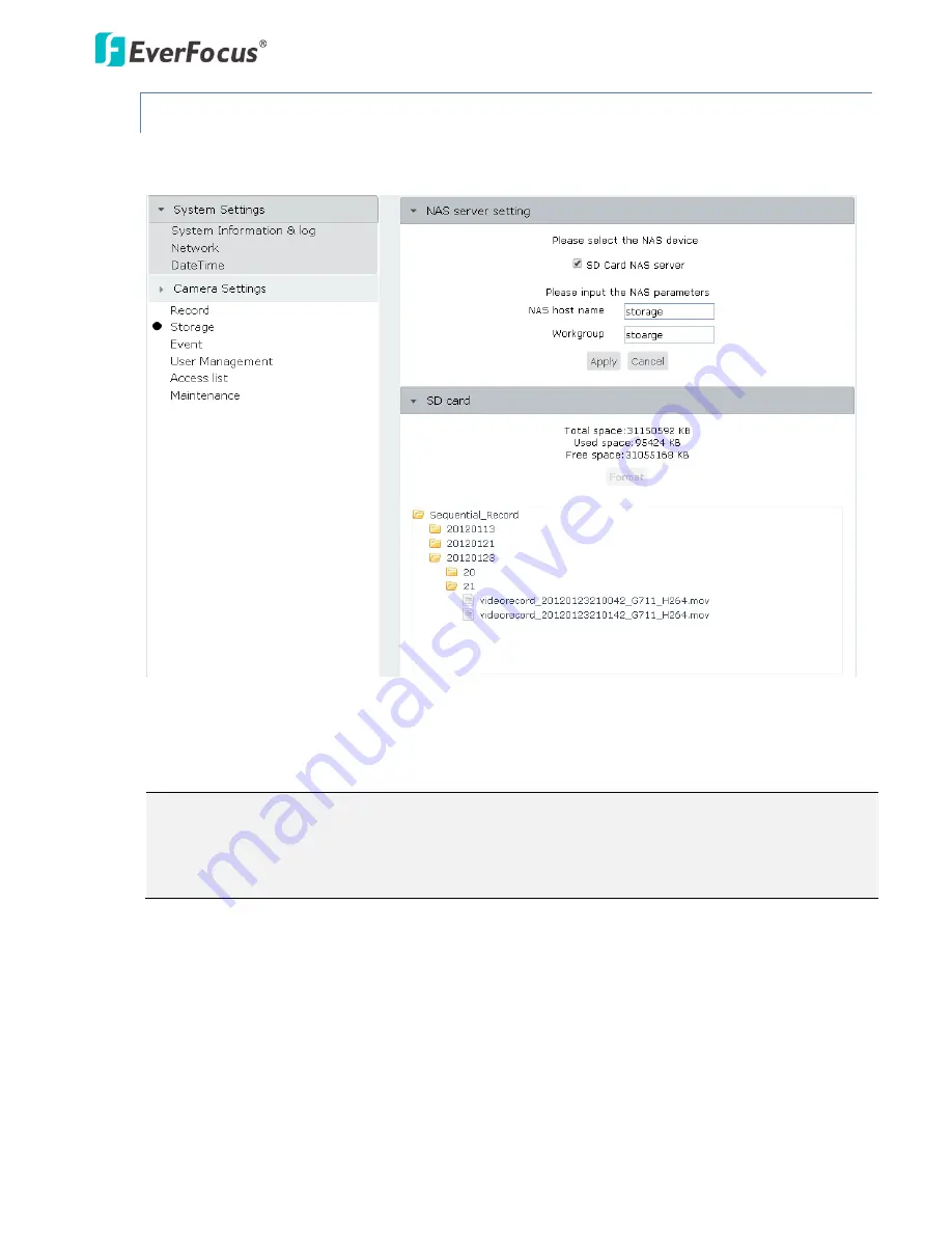 EverFocus ETN Series User Manual Download Page 54