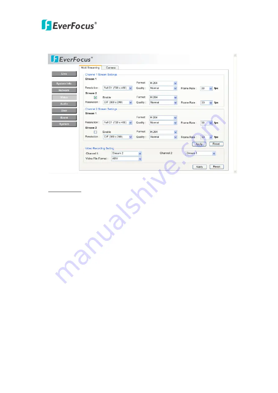 EverFocus EVS200A User Manual Download Page 23