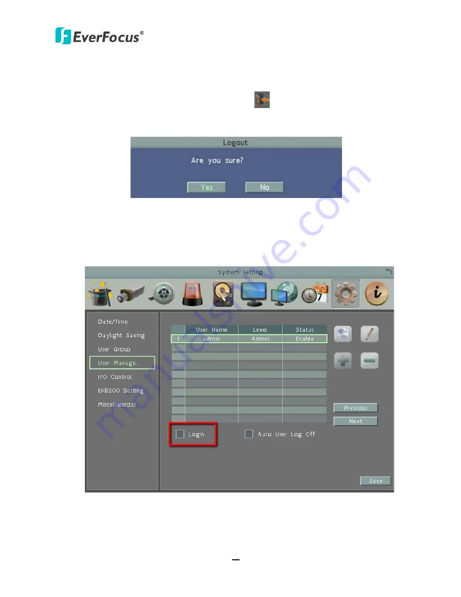 EverFocus eZ.HD ECOR HD 16F User Manual Download Page 59