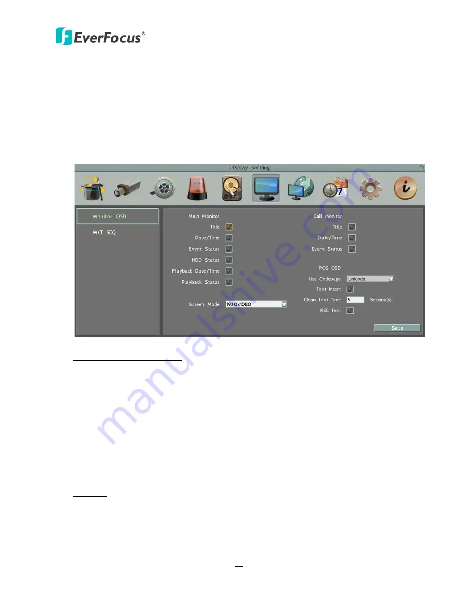 EverFocus eZ.HD ECOR HD 16F User Manual Download Page 101