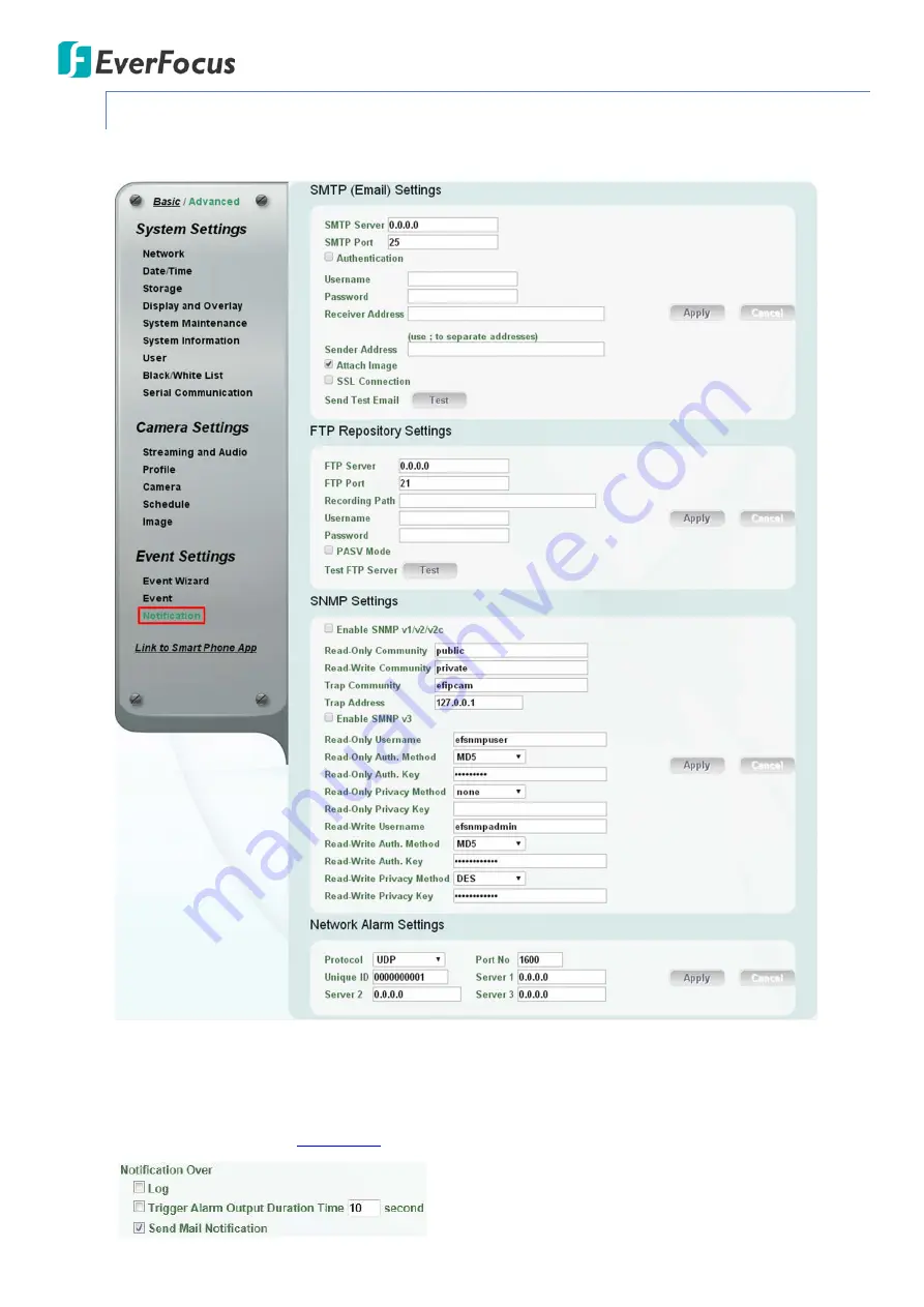 EverFocus Polestar EZN7221 User Manual Download Page 71