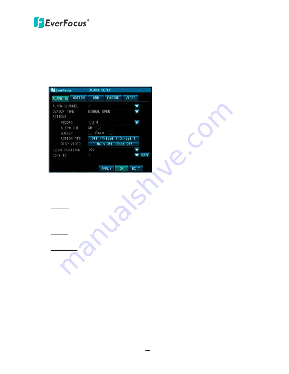 EverFocus TUTIS-16F3 User Manual Download Page 23