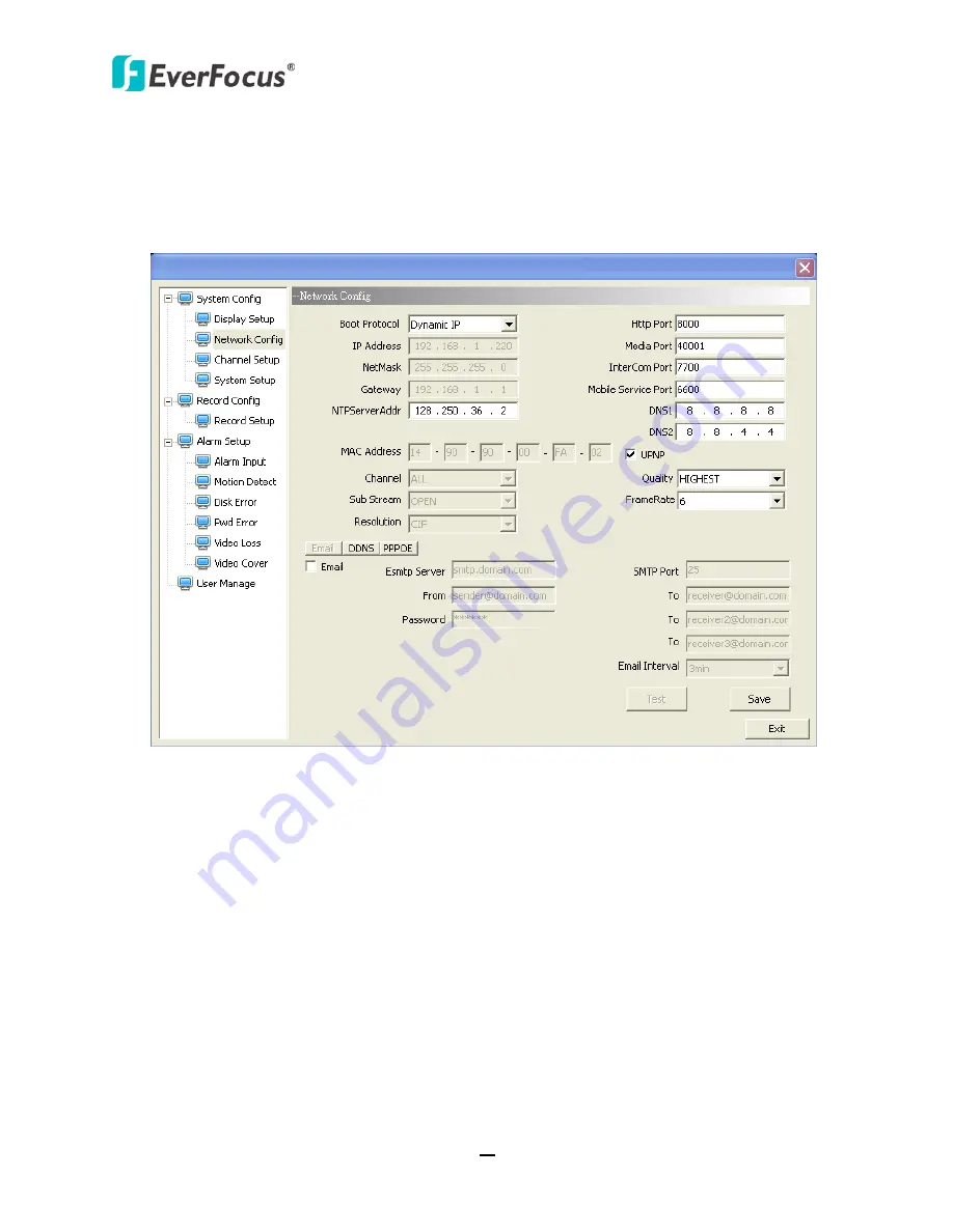 EverFocus TUTIS-16F3 User Manual Download Page 64