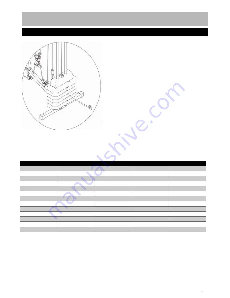 Everlast 58Kgs Home Gym Assembly & User Instructions Download Page 37