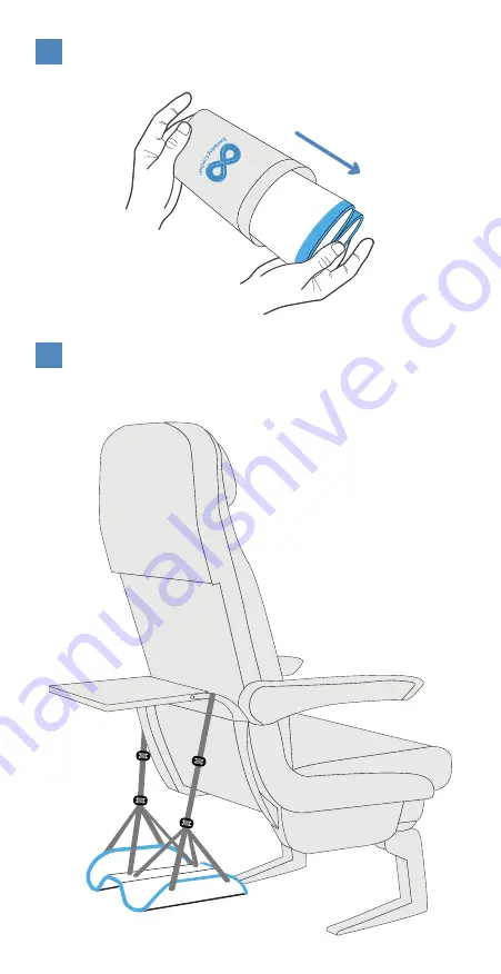 Everlasting Comfort Airplane Footrest User Manual Download Page 2