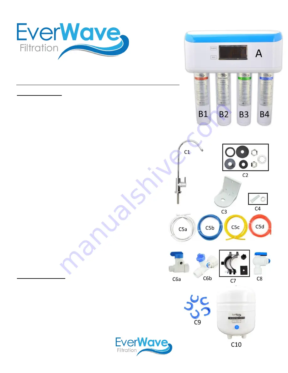 EverWave Filtration EVW-AZR-4RO Скачать руководство пользователя страница 1