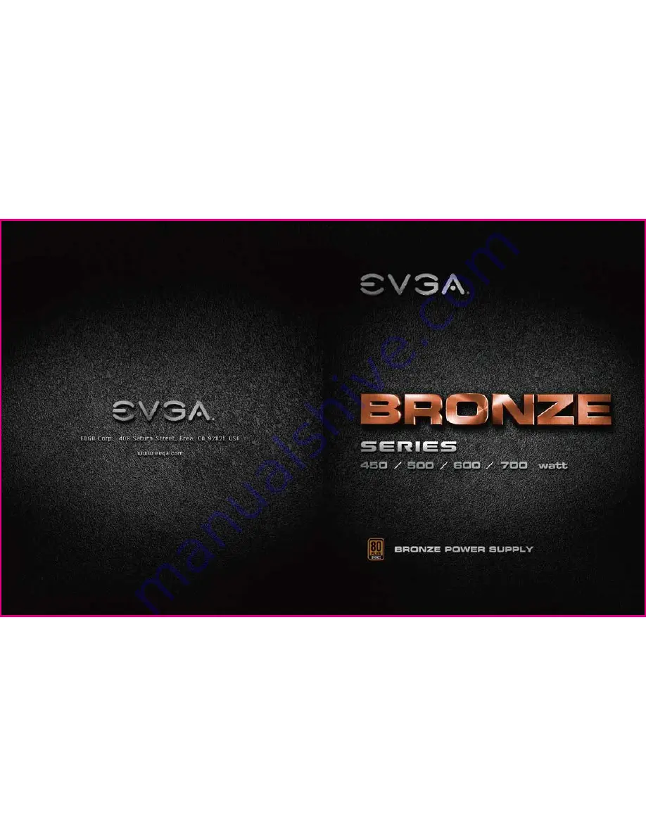 EVGA 450B User Manual Download Page 1