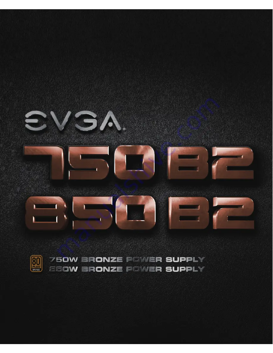 EVGA 750 B2 Скачать руководство пользователя страница 1