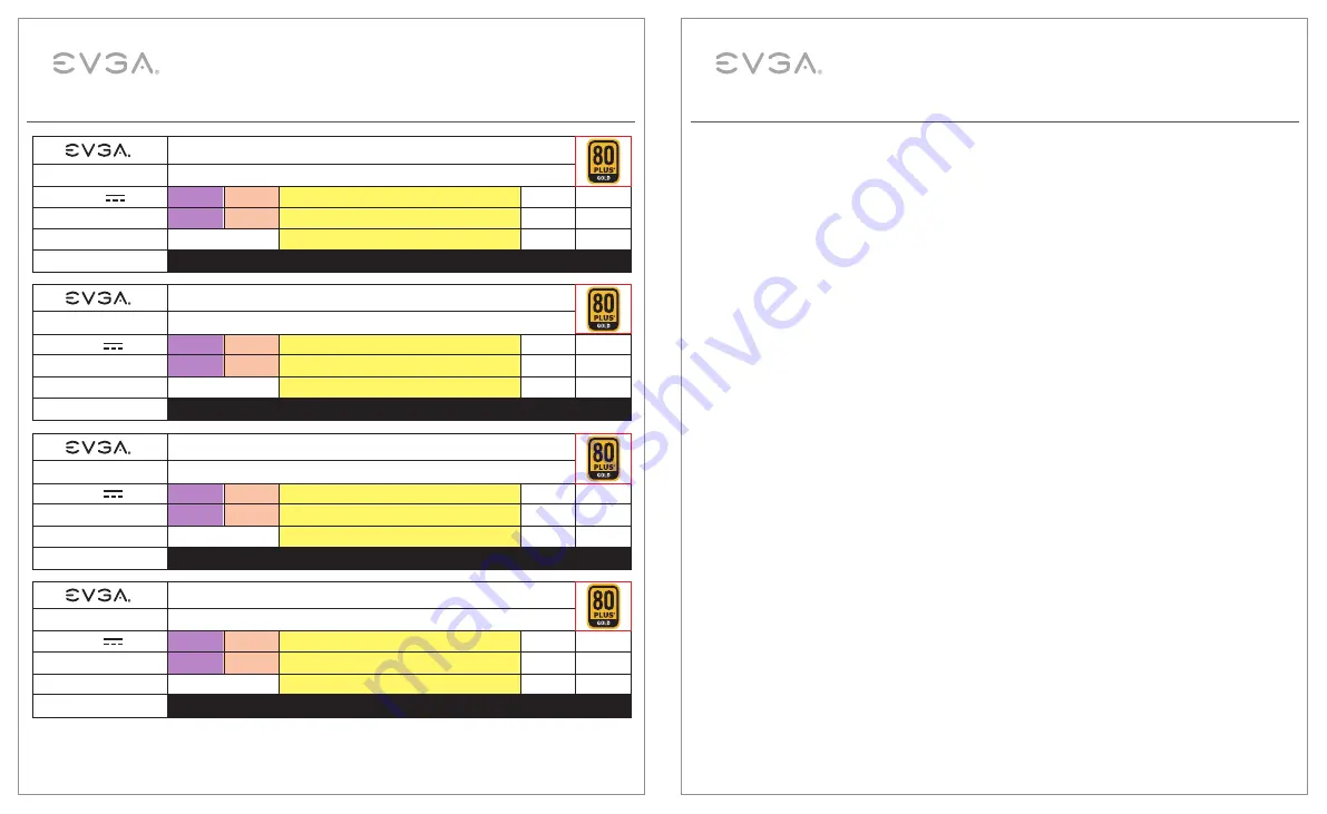 EVGA GQ 1000W User Manual Download Page 18