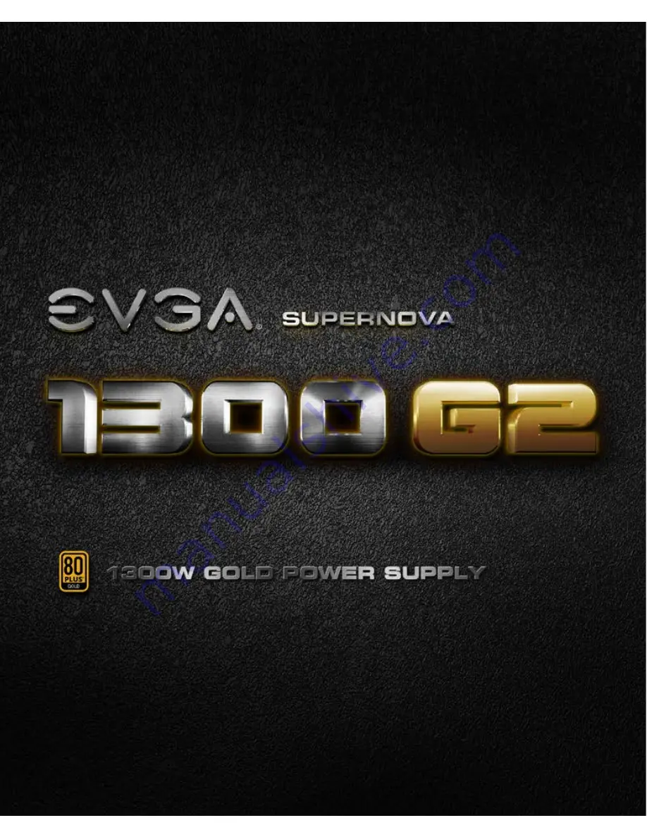 EVGA Supernova 1300 G2 Скачать руководство пользователя страница 1