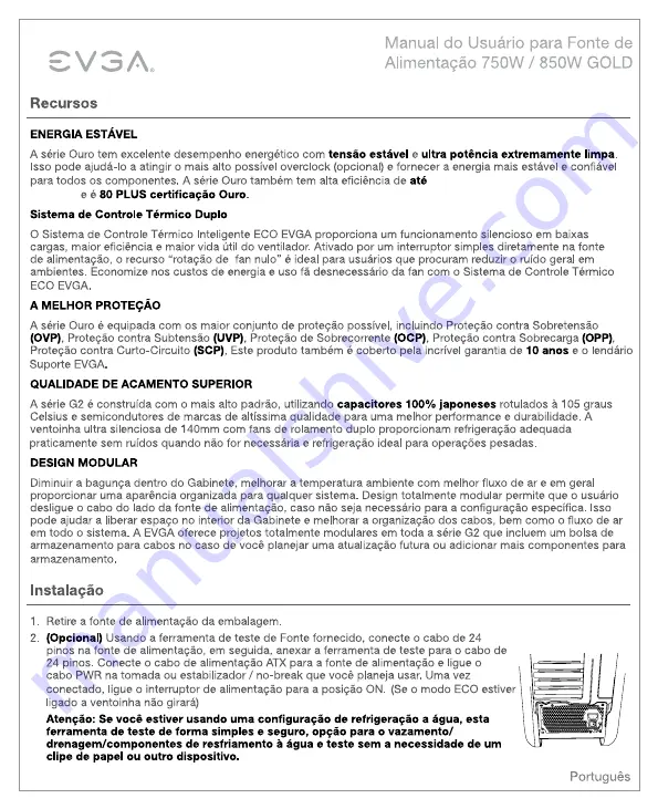 EVGA SuperNOVA 750G2 User Manual Download Page 33