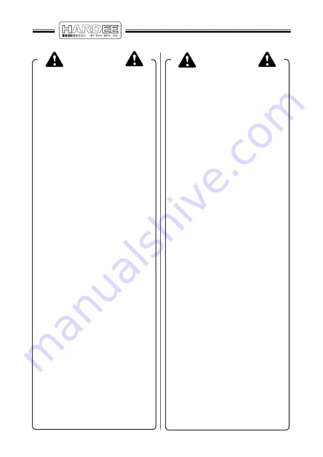 Evh HARDEE  HT3 Use And Maintenance Download Page 33