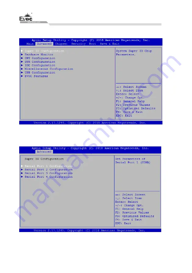 EVOC M50 Series Manual Download Page 170