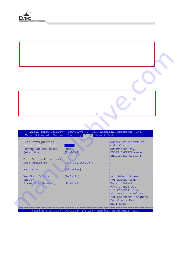 EVOC M50 Series Manual Download Page 208