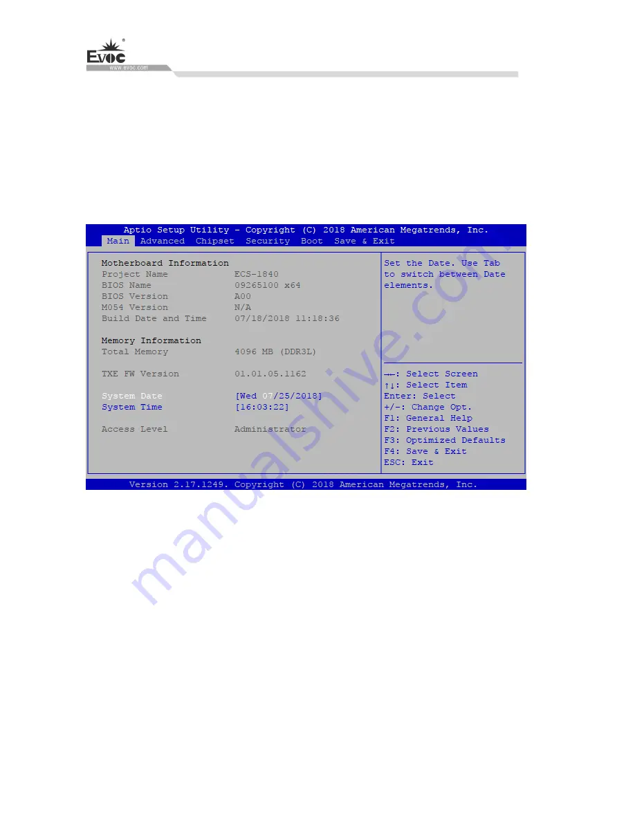 EVOC M60 Series Manual Download Page 49