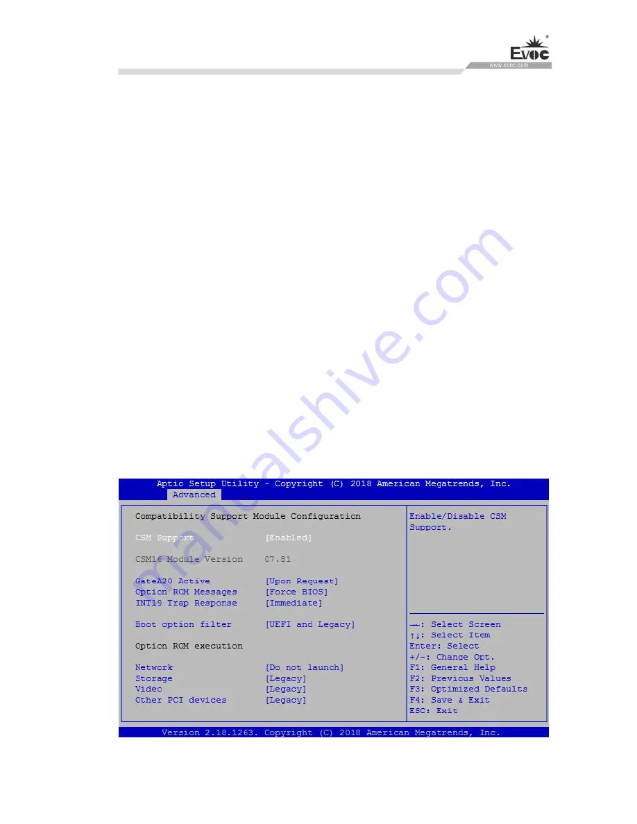 EVOC M60 Series Manual Download Page 72