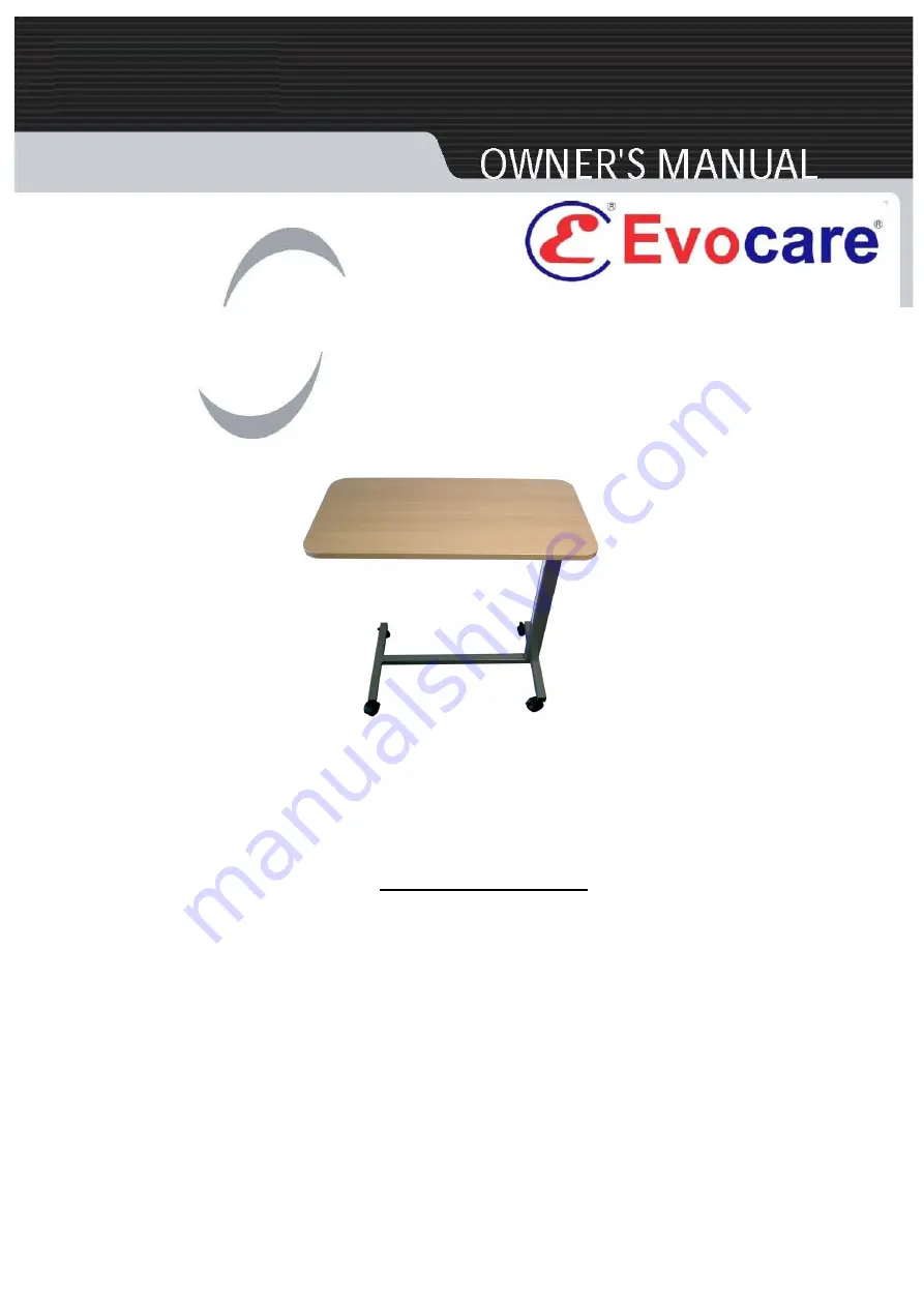 Evocare EV5203R5311 Owner'S Manual Download Page 1