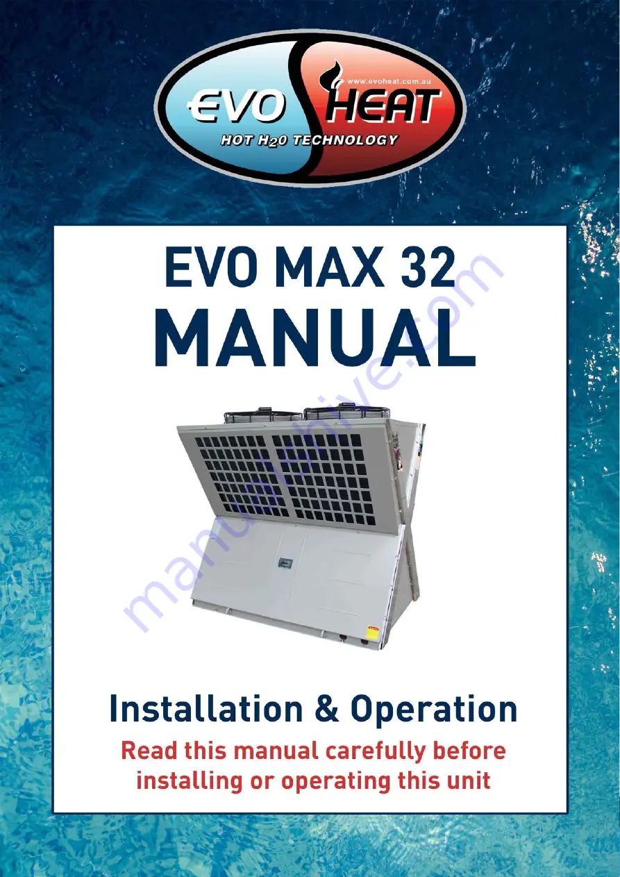 evoheat EVO MAX 32 Manual Download Page 1