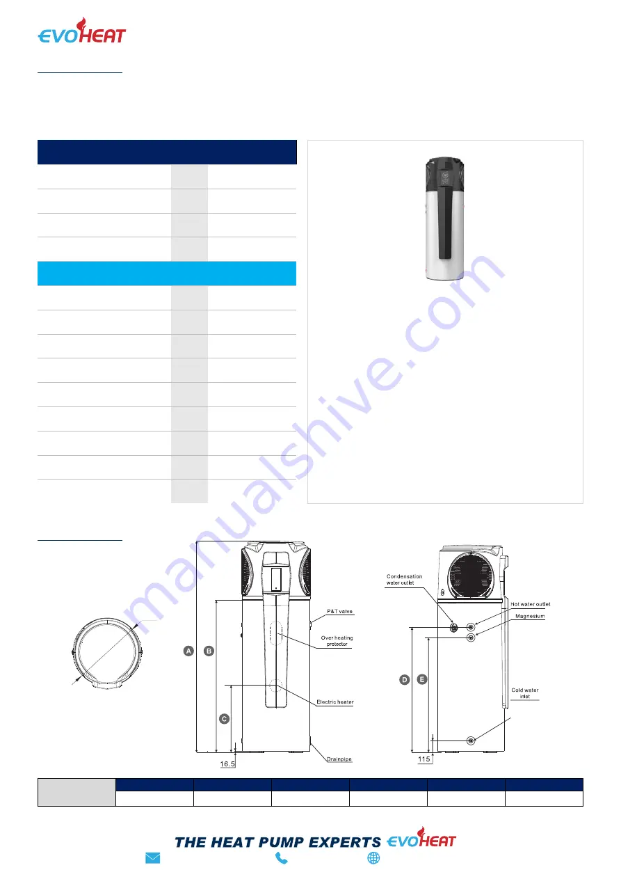 evoheat Evo270-1 Installation & Operation Manual Download Page 3