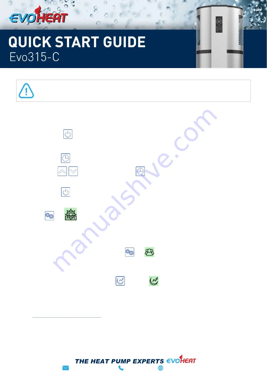 evoheat Evo315-C Скачать руководство пользователя страница 4