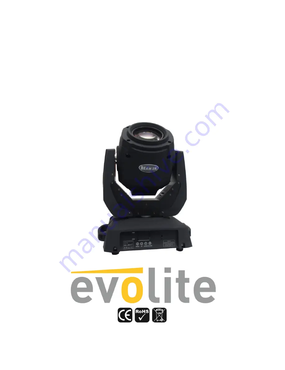 Evolite MOVING BEAM 2R MkII Скачать руководство пользователя страница 1