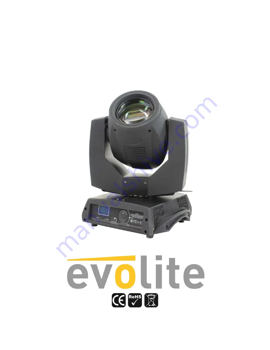 Evolite MOVING BEAM 5R Скачать руководство пользователя страница 1