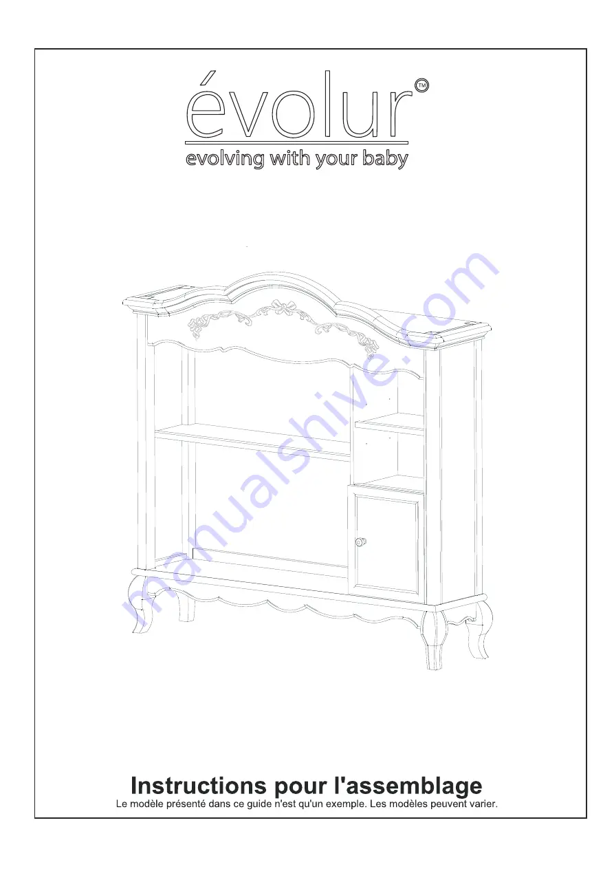 Evolur aurora Assembly Instructions Manual Download Page 1