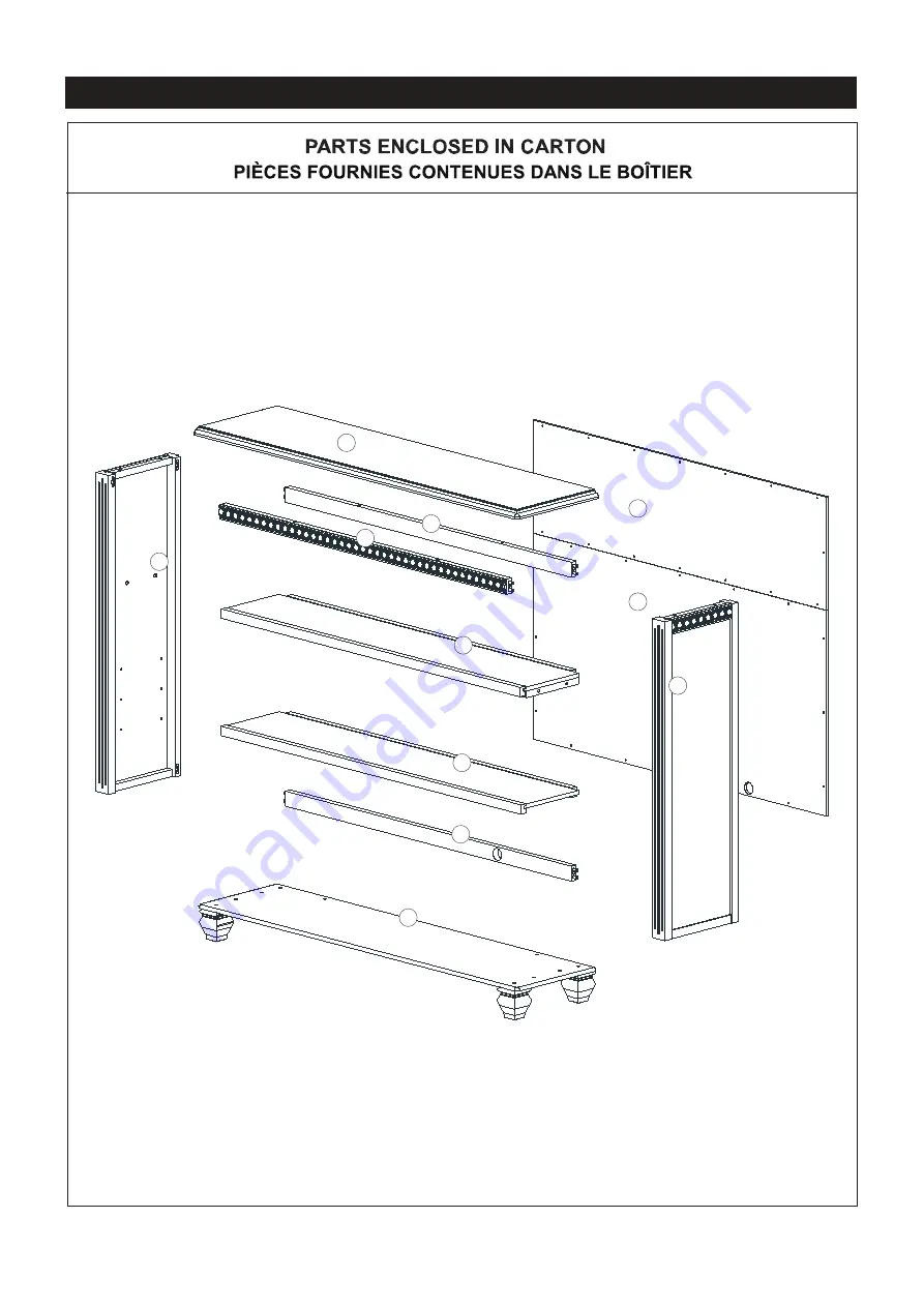 Evolur MADISON HUTCH BOOKCASE Скачать руководство пользователя страница 5