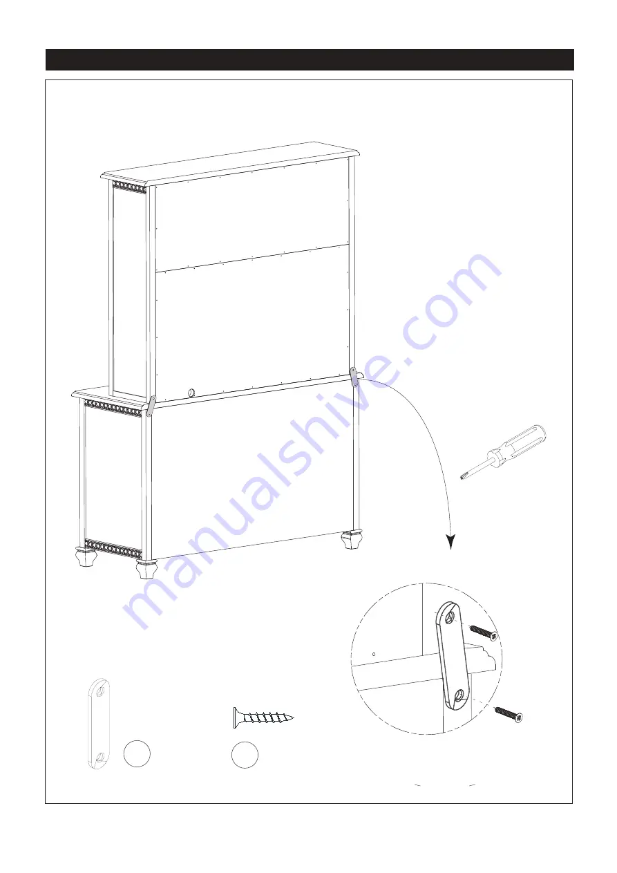 Evolur MADISON HUTCH BOOKCASE Скачать руководство пользователя страница 12