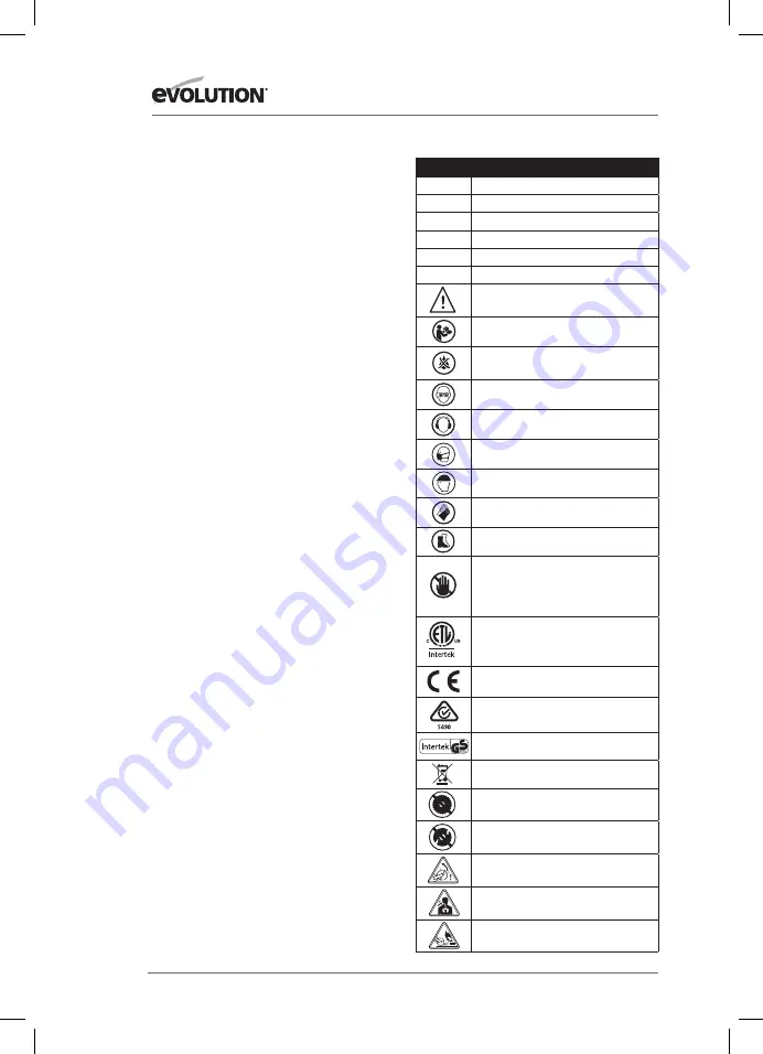 Evolution 009-0001 Original Instructions Manual Download Page 4