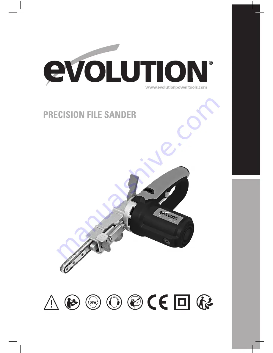 Evolution Precision File Sander Original Instructions Manual Download Page 1