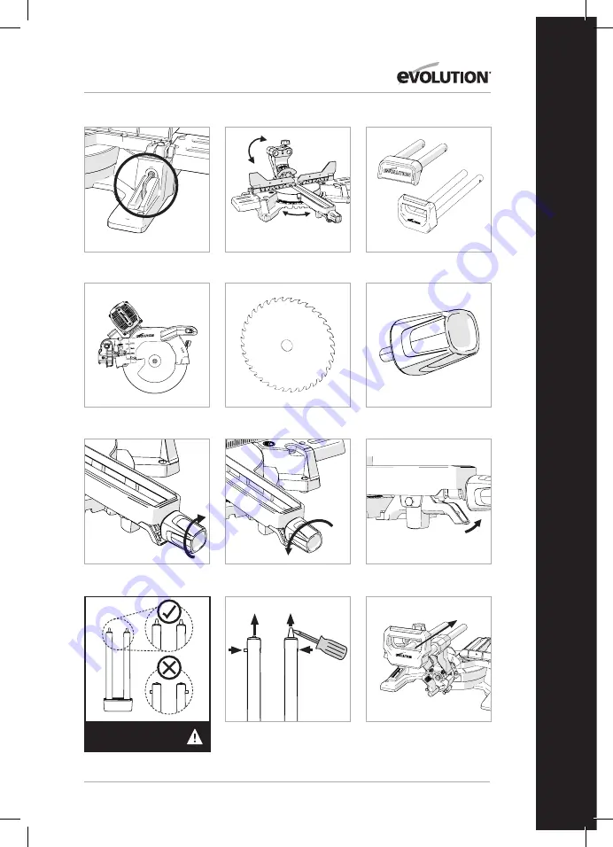 Evolution R255SMS-DB Original Instructions Manual Download Page 15