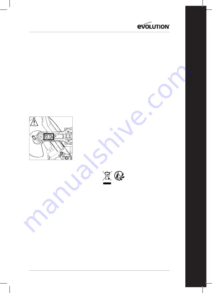 Evolution R255SMS-DB Original Instructions Manual Download Page 35