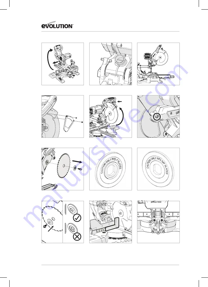 Evolution R255SMS-DB Original Instructions Manual Download Page 96