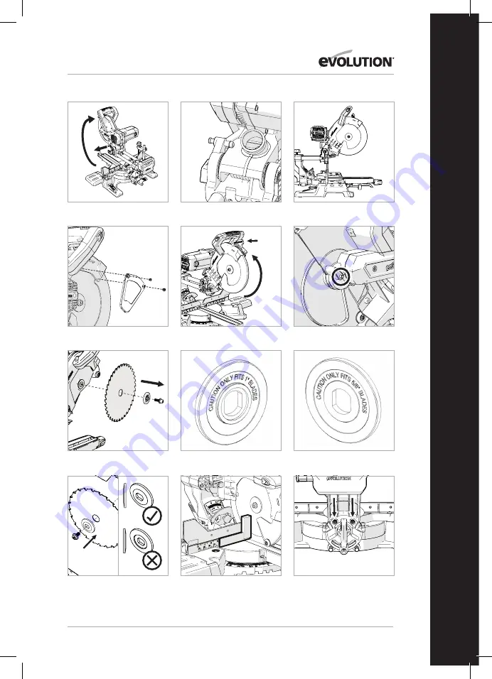 Evolution R255SMS-DB Original Instructions Manual Download Page 175