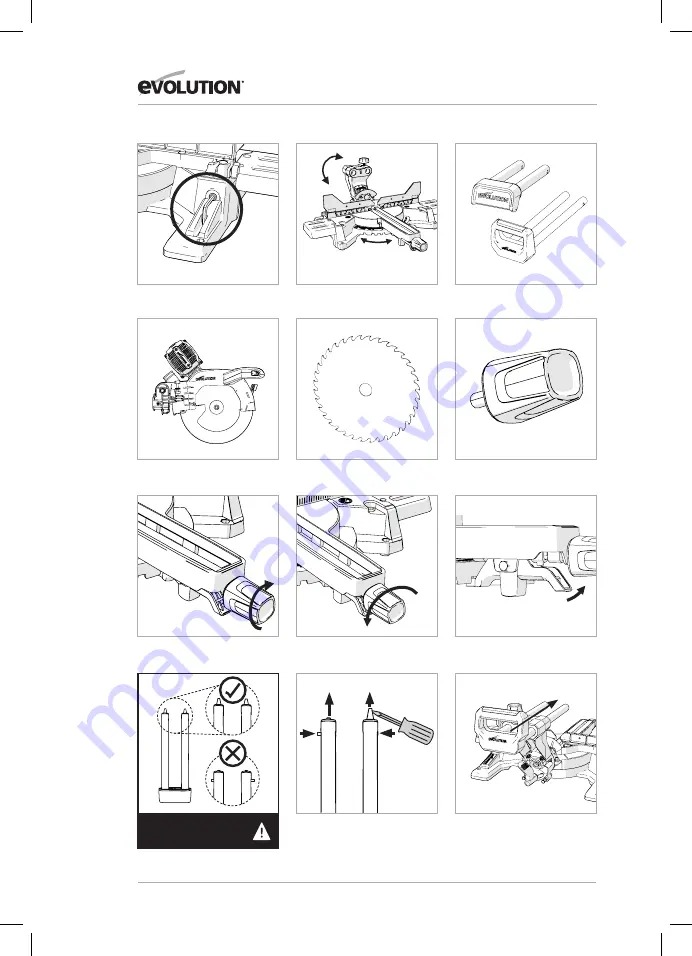 Evolution R255SMS-DB Original Instructions Manual Download Page 212