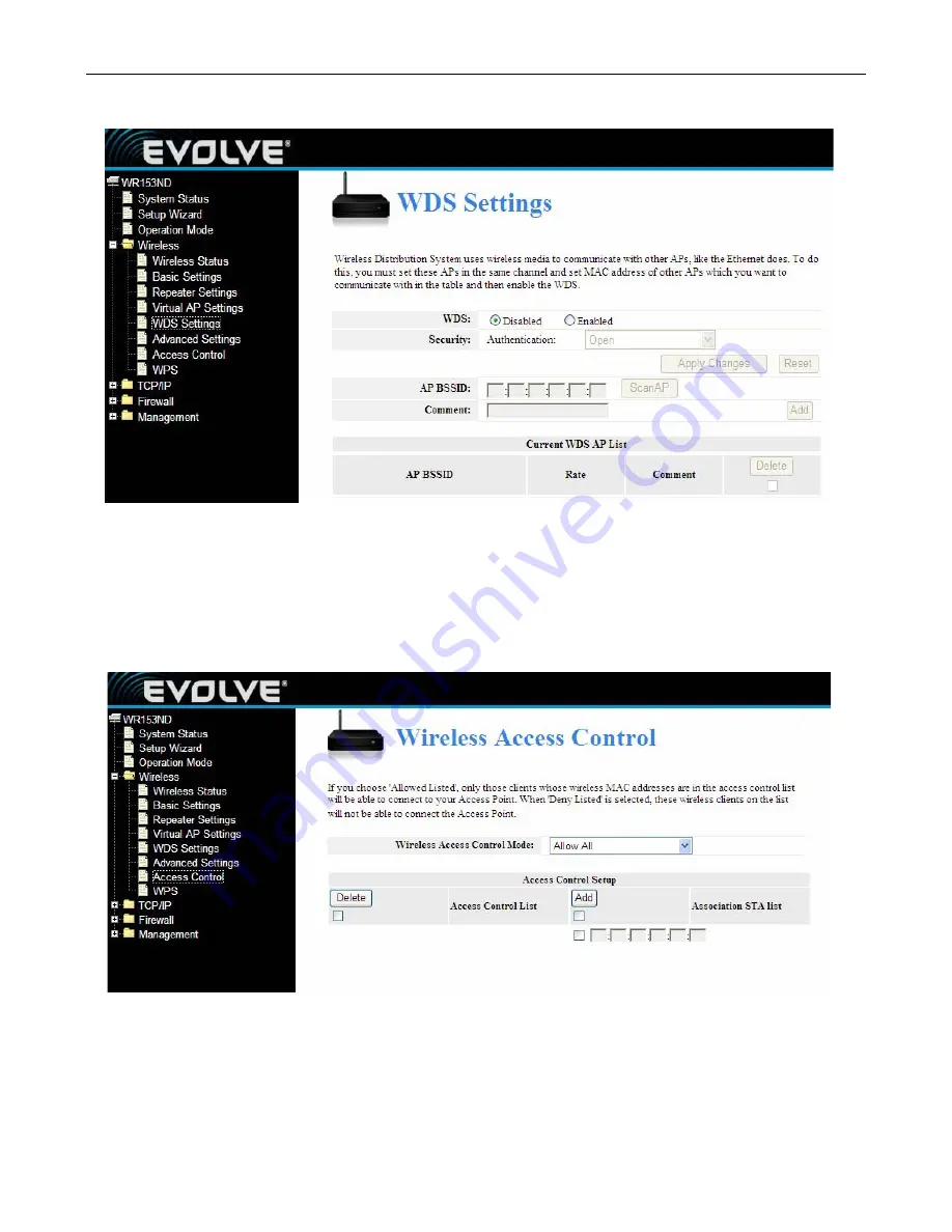 Evolve WR153ND User Manual Download Page 21