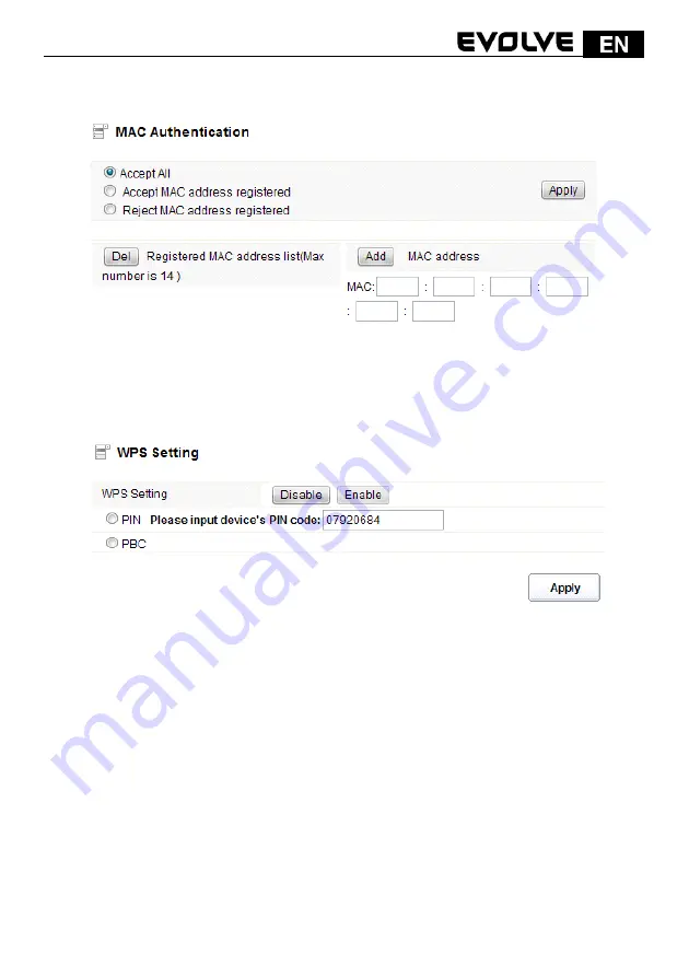 Evolve WR15ON User Manual Download Page 19