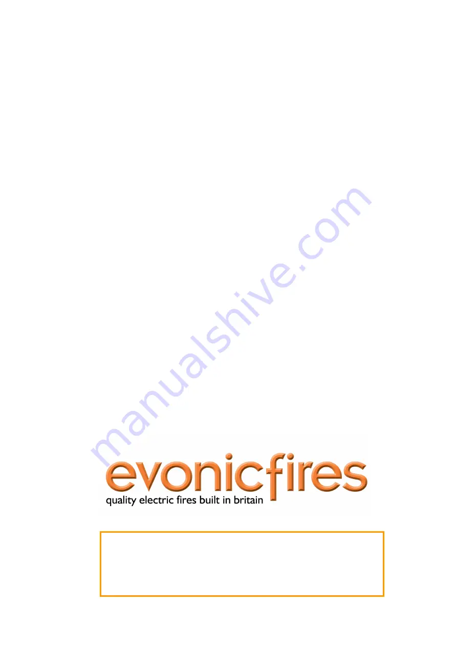 Evonicfires Banff 3 Instruction Manual Download Page 12